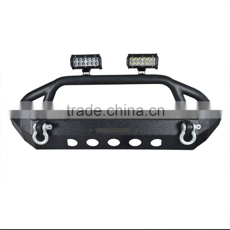 Penton Black Textured Front Bumper W/Winch Plate for 87-06 Jeep Wrangler TJ YJ