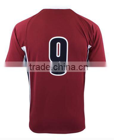 High quality sublimated volleyball team uniforms men's volleyball uniform red volleyball jersey
