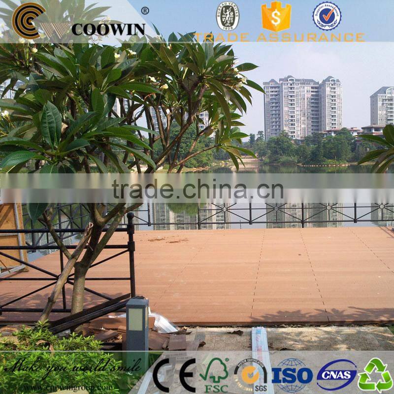 Coowin wpc fireproof wood plastic composite deck board