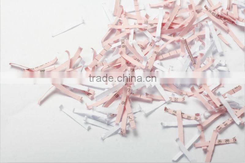 Office equipment confetti cut paper shredder