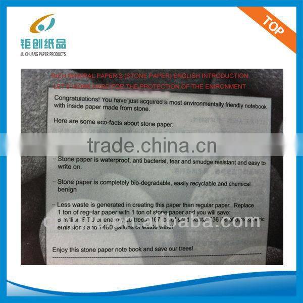 Mini stone paper notepad