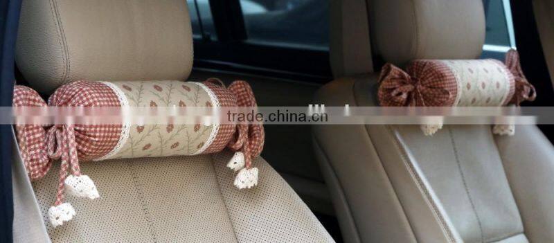 2016 New products car neck pillow filled with natural activated bamboo charcoal , custom printing accept new roll