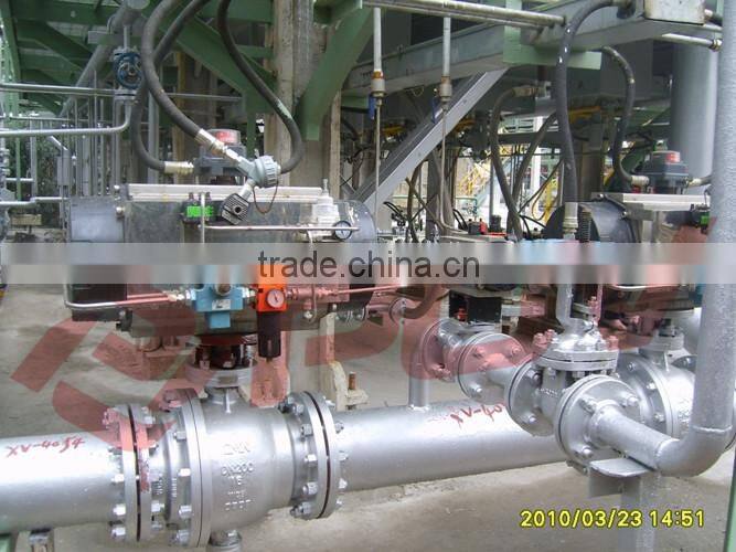 big size flange exhaust butterfly valve