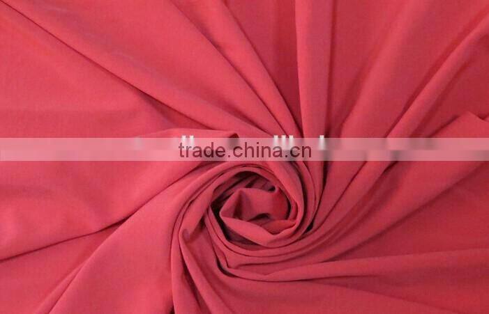 2016 new fashion 100d polyester spandex fabric/4 way stretch fabric for skirt ,dress,garment