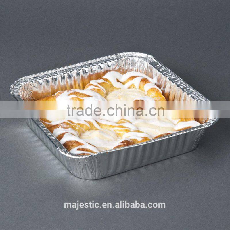 2016 hot food packaging square aluminum food container