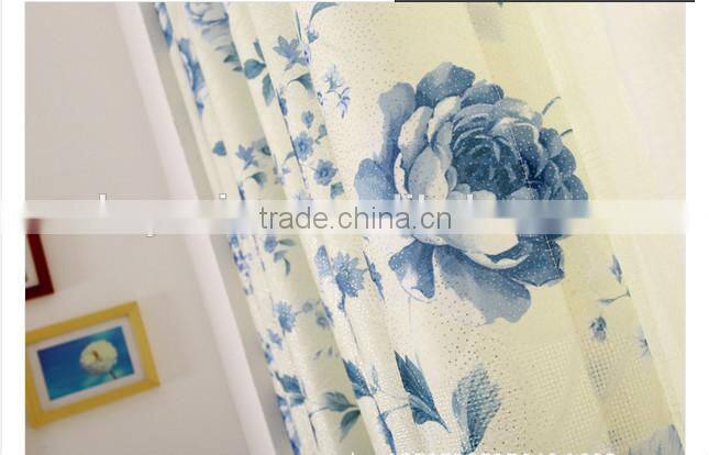 2015 hot sale printed designed No. 06 window curtains, made- up black out fabric in home or hotel
