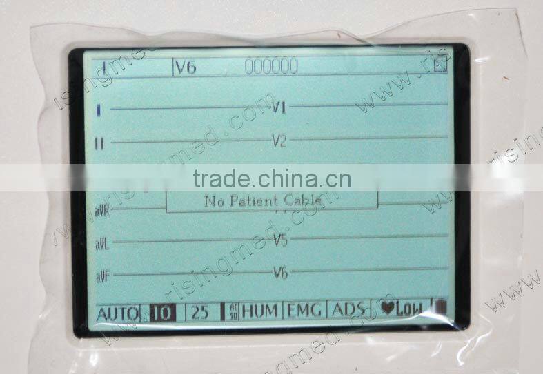 High quality 3.8 inch LCD 12-lead ECG signal one channel digital ECG machine