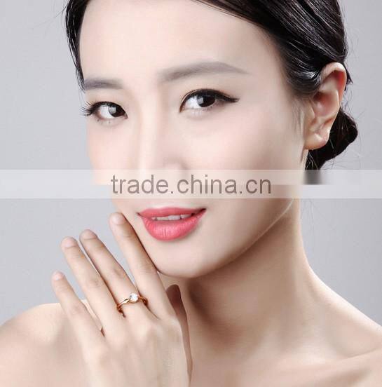 Wholesales Fashion Gold Color Gift Finger Amethyst Ring Wedding Plated