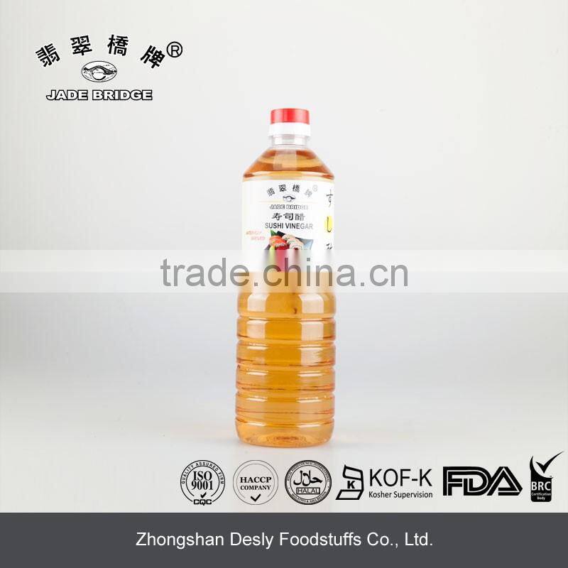 Chinese natural brewed bulk sushi vinegar 1L natural brewed plastic bottle