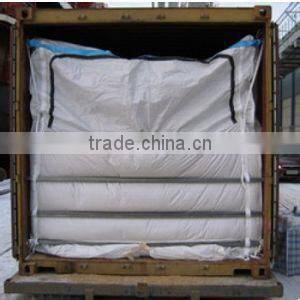 Sea dry bulk container liner with zipper for peannut