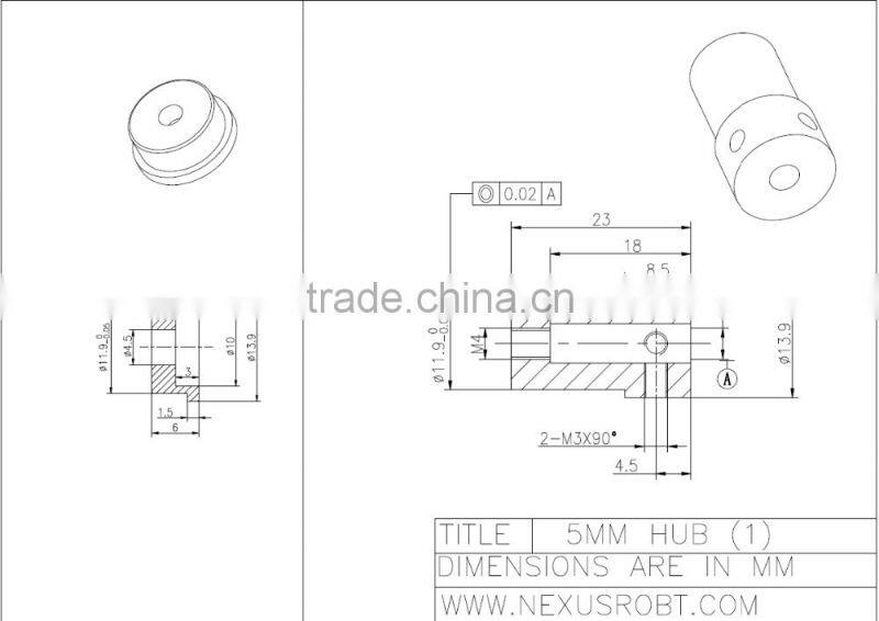 5mm Aluminum Mounting Hub 18028