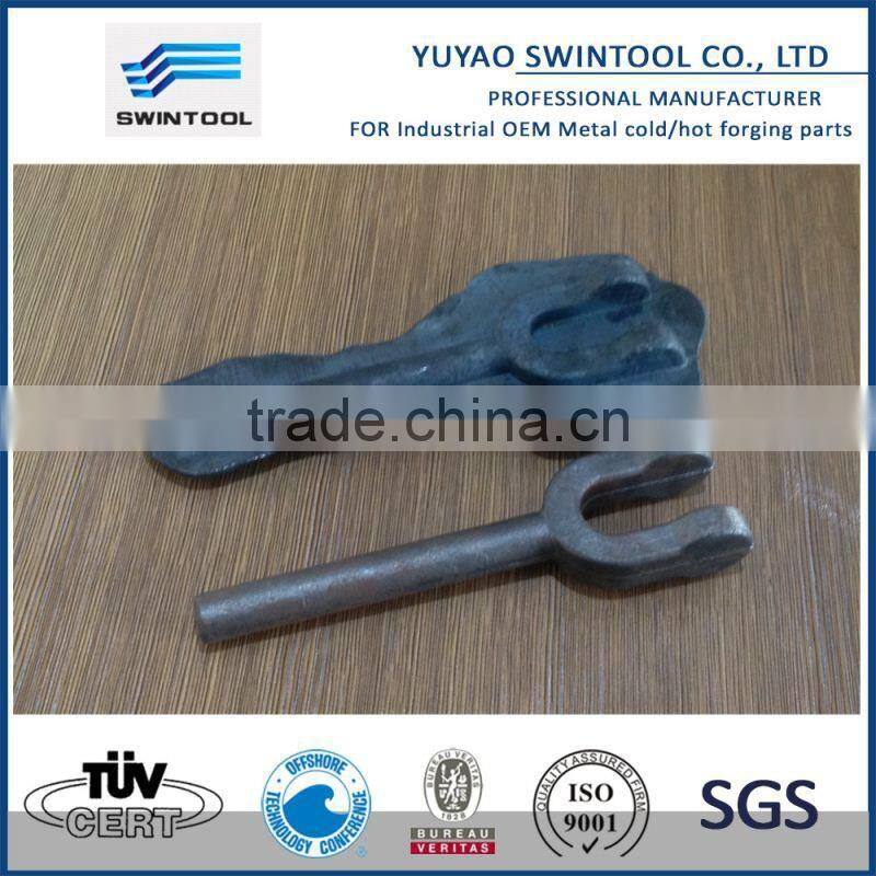 Metal droped forging part-clevis hook eye blot jaw for turnbuckle DIN 1478 and 1480