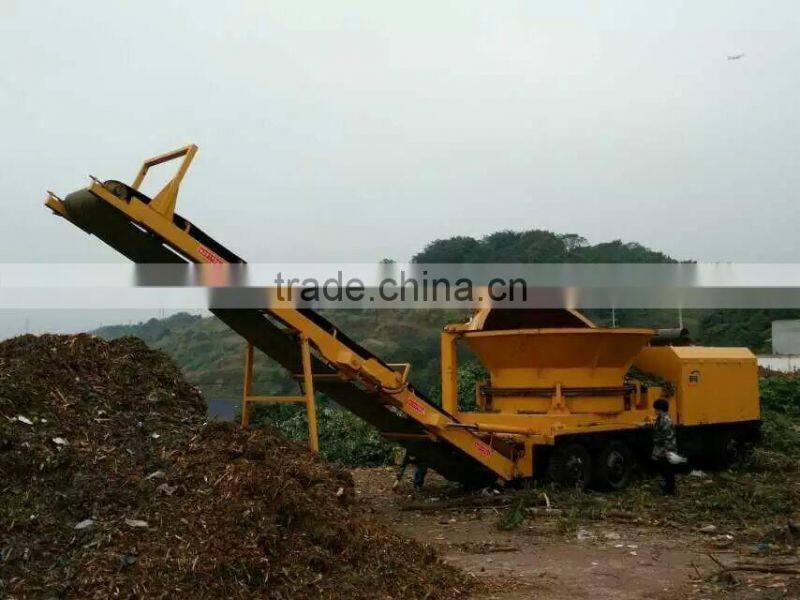 Towable 380-420HP 30-40Tons/hr Biofuel Chipper Shredder