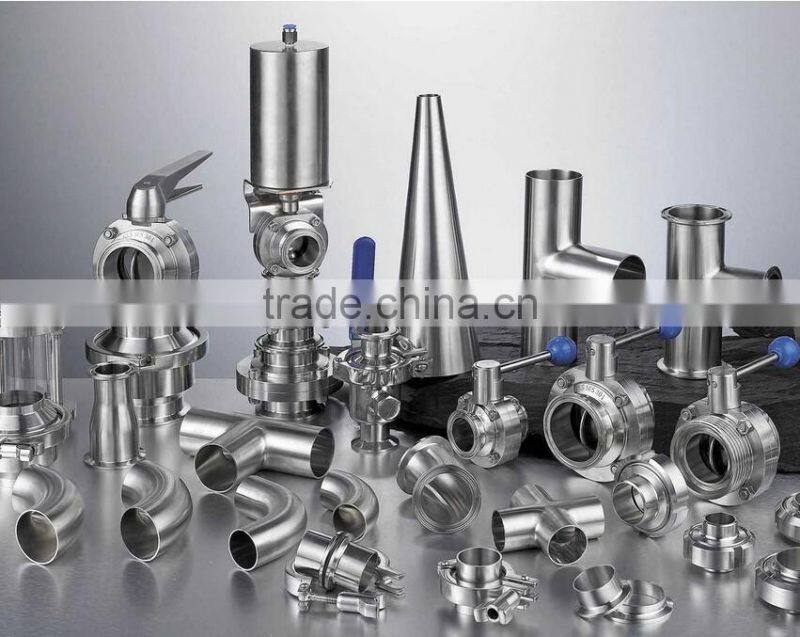 Stainless steel sanitary butterfly valve