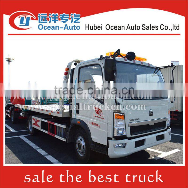 SINOTRUK HOWO truck euro 4 heavy duty tow truck 4x2 wrecker towing truck for sale