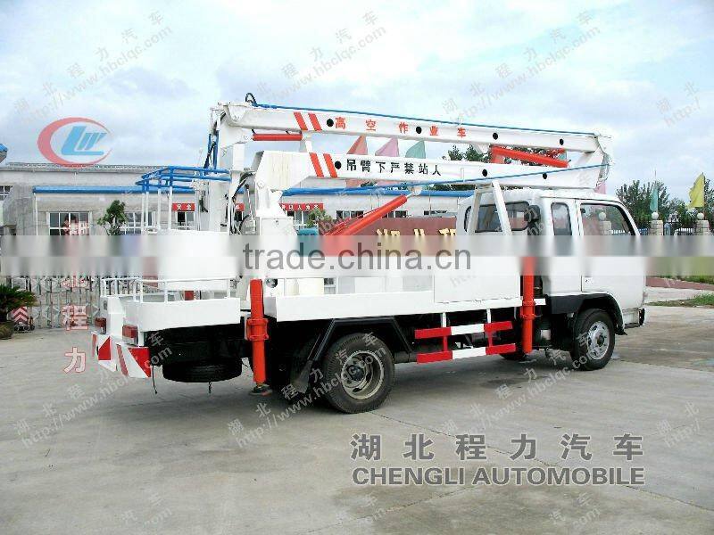 Dongfeng 4*2 telescoping bucket crane truck sale