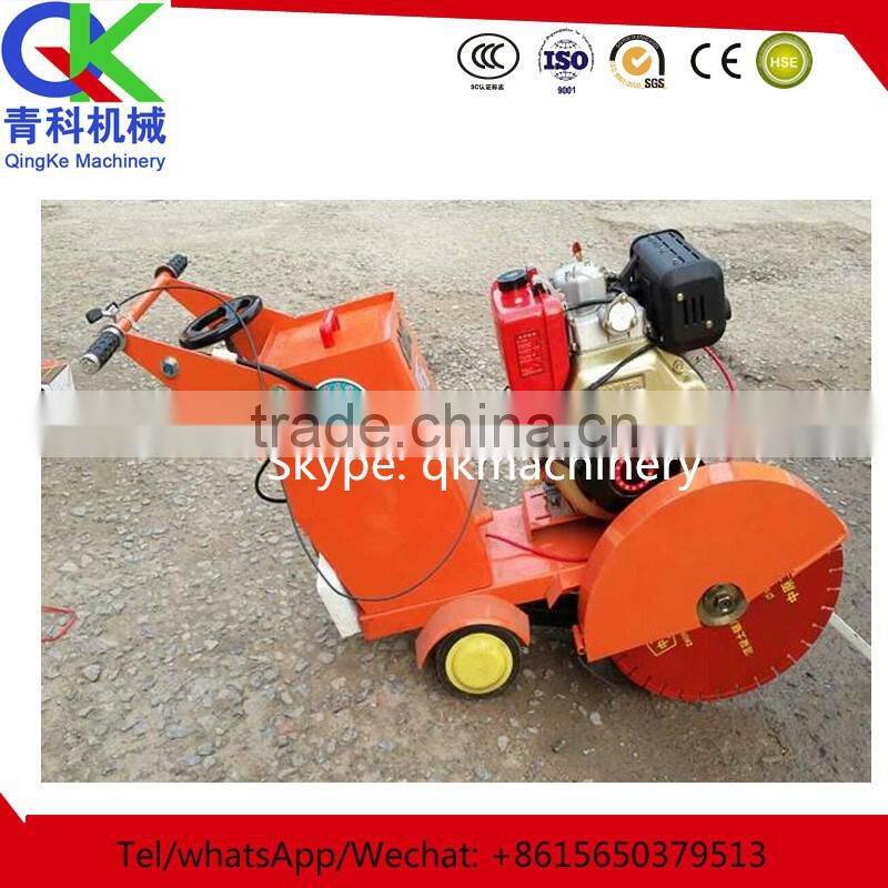 hand push concrete road slotter channel-opening machine
