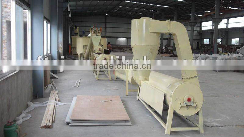 pet bottle flakes plastic recycling machine