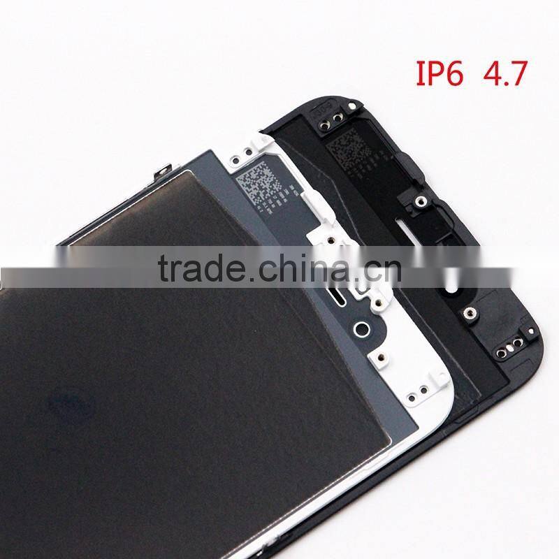 for iphone 6 glass with frame close to original green film glass with logo higher frame