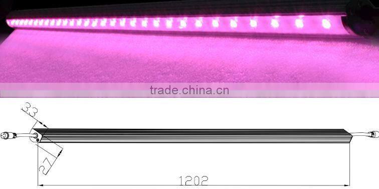 VANQ led strip growing light for lettuce,30w 4ft grow lamp tube,vertical farm grow led light