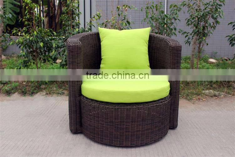 Cylindrical design rattan coffee table set