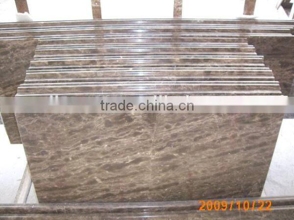 modern marble stair tread coffee brown