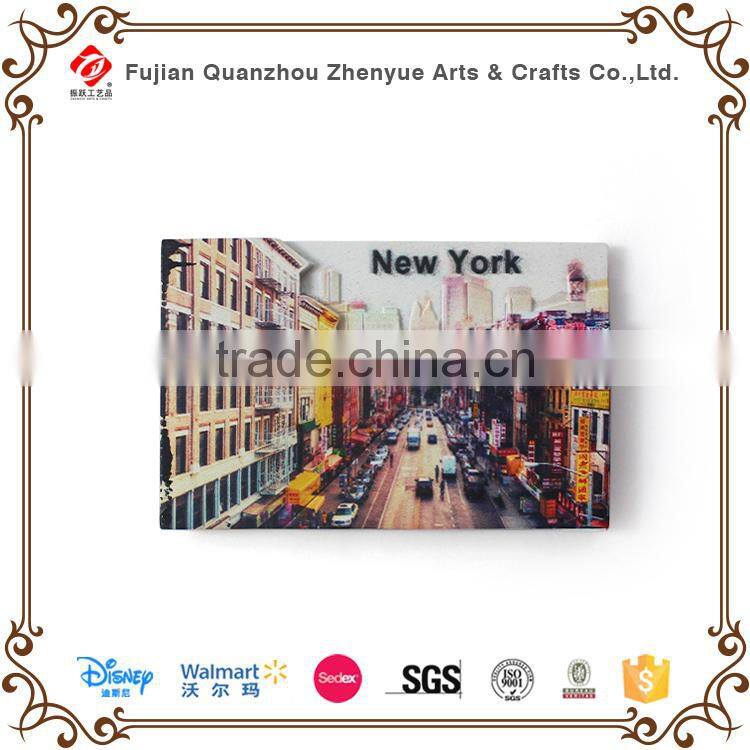 2015 cheap 3d resin refrigerator door magnets