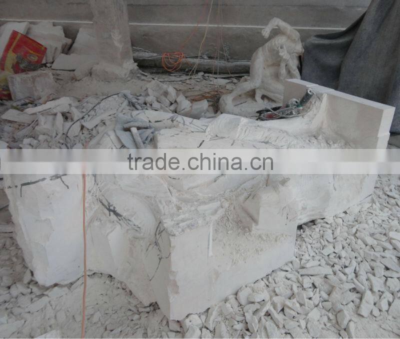 Yellow Decorative Marble Arch Carving Door Frame