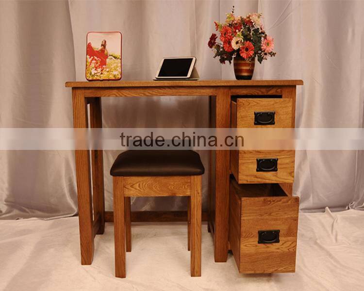 Modern Design Home Furniture Solid Wooden study desk, pine study table study computer table desk cabinet