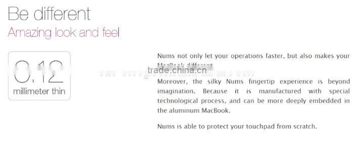 Hot selling Ultra-thin Smart Keypad , Intelligent Tourch Board of glass Number keyboard For Macbook