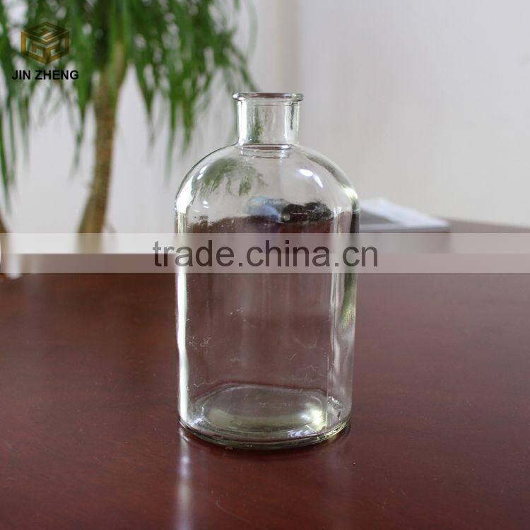 Narrow mouth 1000ml clear cheap glass reagent bottle
