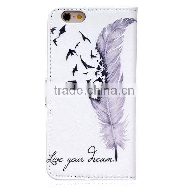 Painted relief leather case for iphone 6 / 6plus