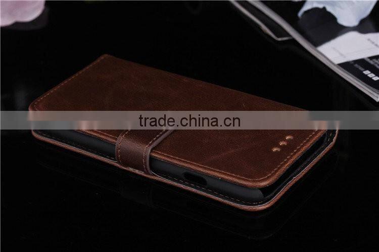 Leather phone case flip PU leather phone shell protective back cover for iphone 6