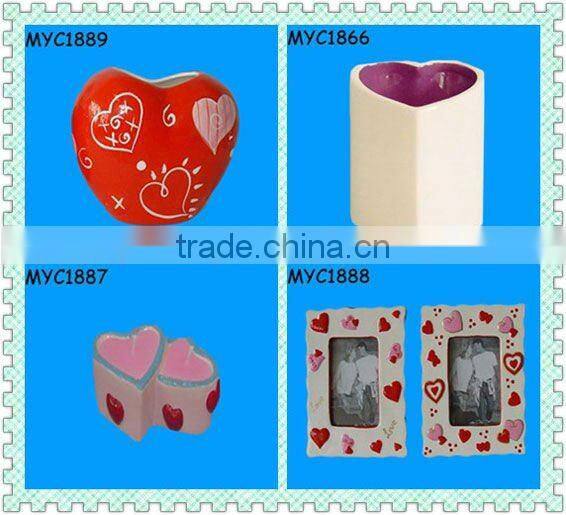 Heart shape candle pot valentine day gift