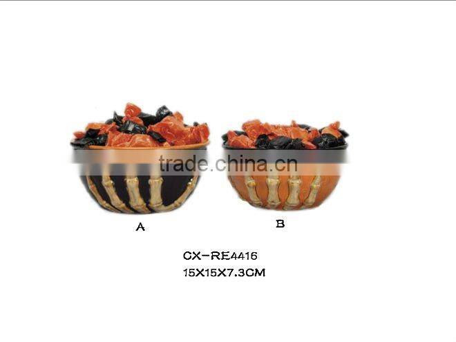 ceramic pumpkin --dolomite candle holder--electricplate finished pumpkin--Halloween Pumpkin Candle Holder