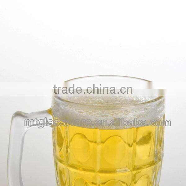 Mintao KB4237 Machine made clear mini beer glass with logo