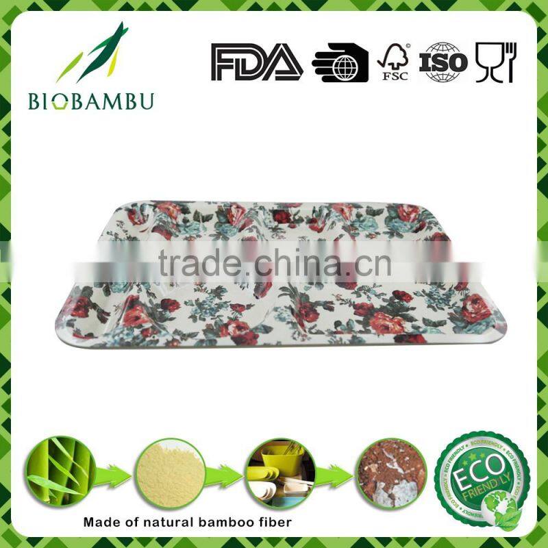 Biodegradable Ecological Wholesale Bamboo Fiber Dinnerware Sets