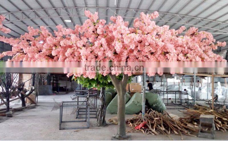 China wholesale large outdoor fake artificial decorative cherry blossom tree