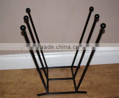 Wood burner stove log holder