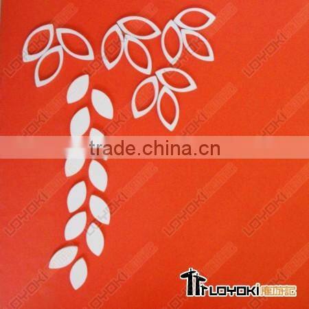 Leaf-shaped wall sticker
