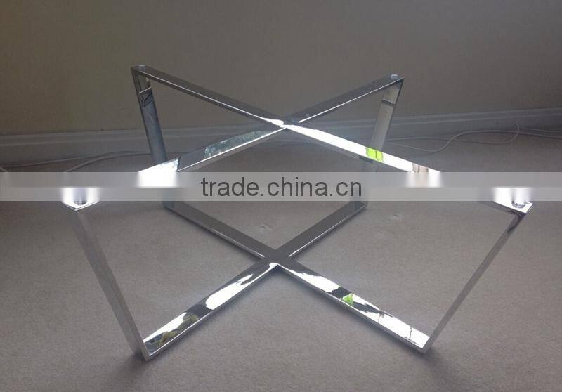 Chrome metal dining table base