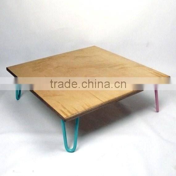 Colorful 8 inch metal solid iron table hairpin leg for wood top