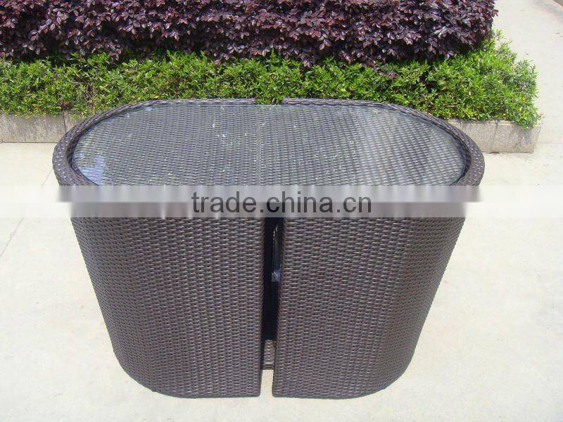 3pcs garden rattan coffee set