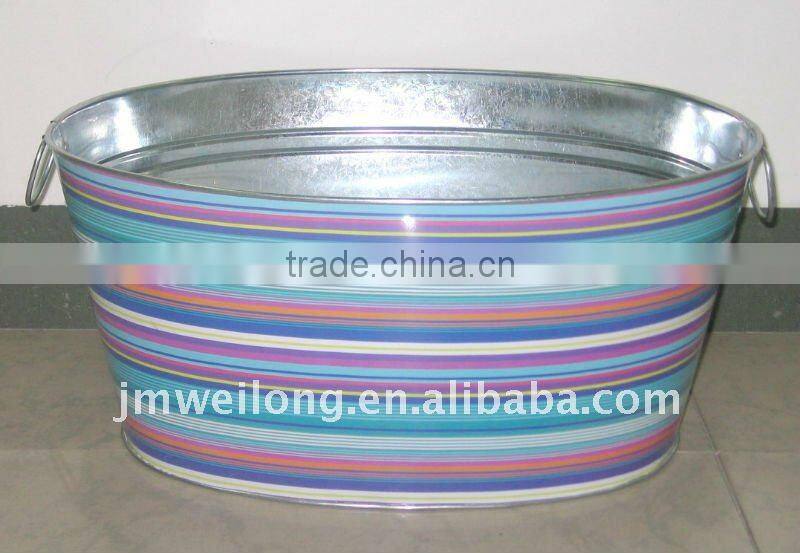 Party tub with Stainless Steel Rim