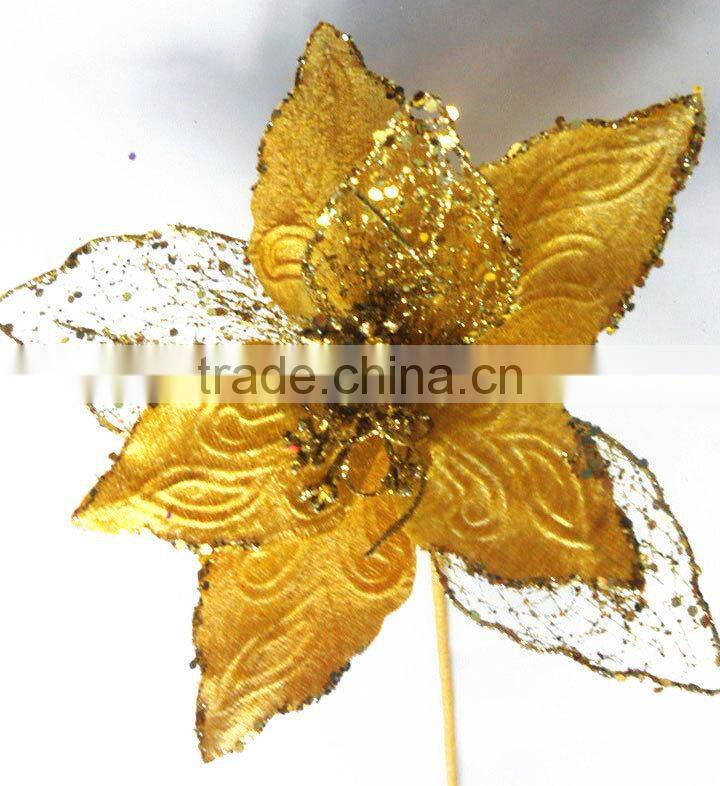 China factory supply crafts decorations decorative artificial flower making for christmas market