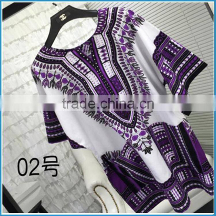 festival African Dashiki print Shirts