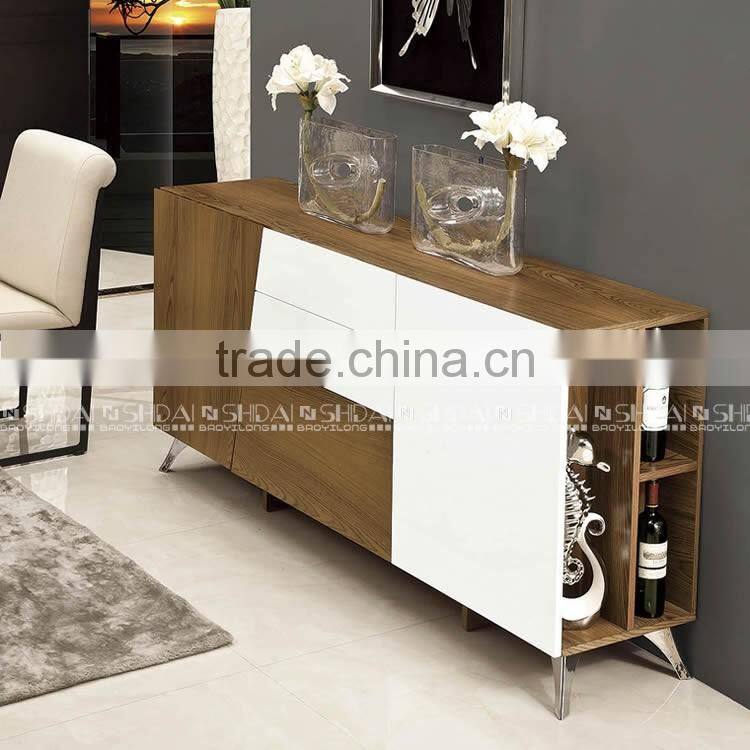 Contemporary Simple Design White Dining Cabinet With Storage N-6339