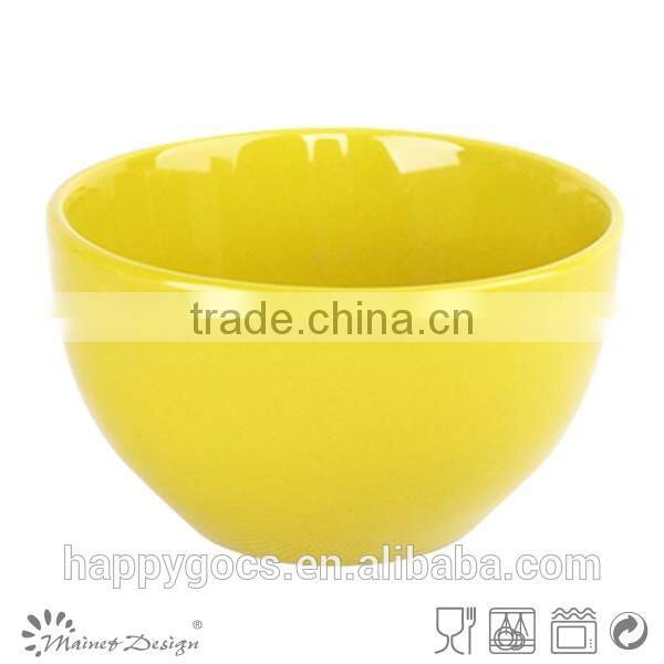 ceramic round bowl stoneware dark purple rice bowl cereal bowl