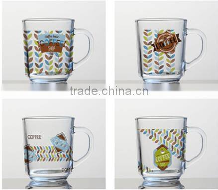 6oz 8oz 10oz 12oz Caffe Latte Espresso Cappuccino glass coffee cup glass mug