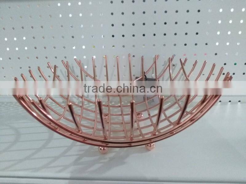 High quality new modern metal fruit bowl